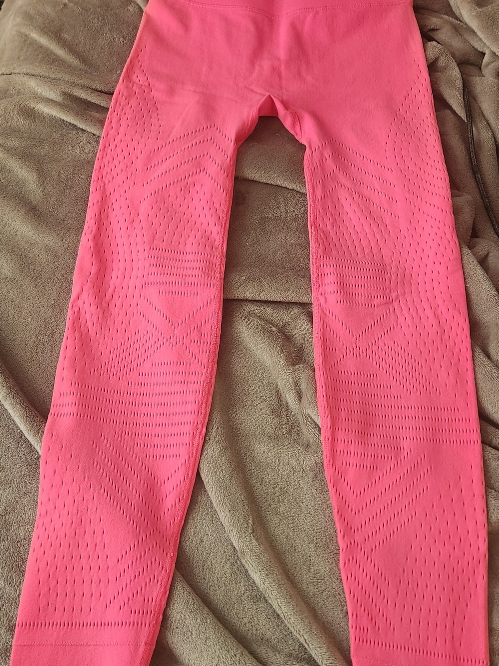 Free People Seamless Bright Pink High-Rise Workout Leggings